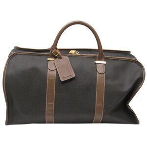 Dunhill Boston bag Gray Brown Women Authentic secondhand